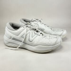 New Balance 696 Womens 7 White Tennis Shoes Court Sneakers